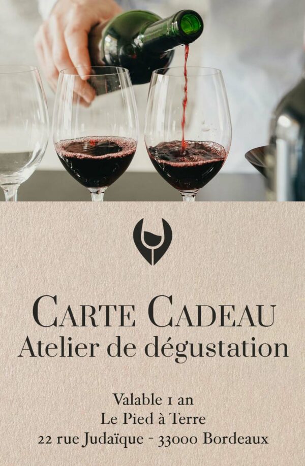 Carte cadeau Atelier dégustation